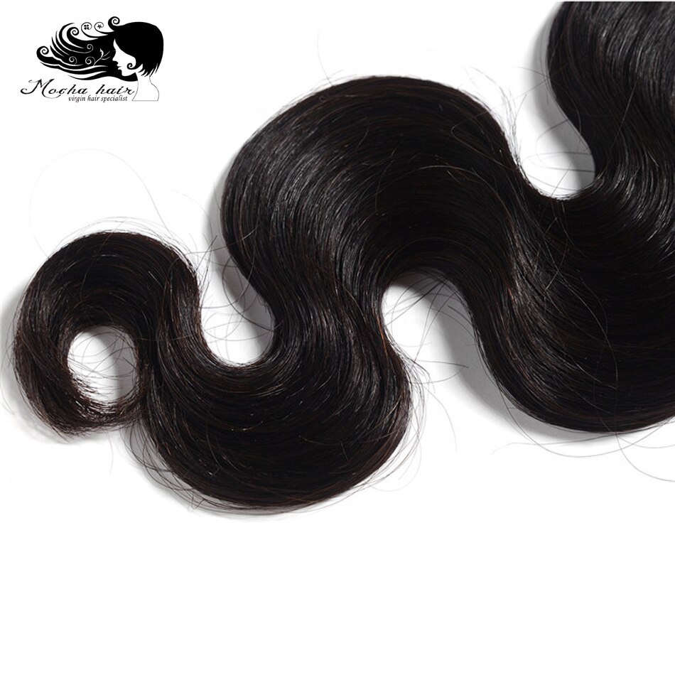 Mocha Hair Brazilian Body Wave Remy Hair Weaving One Bundle 10"- 26" Inch Natural Color 100% Unprocessed Human Hair