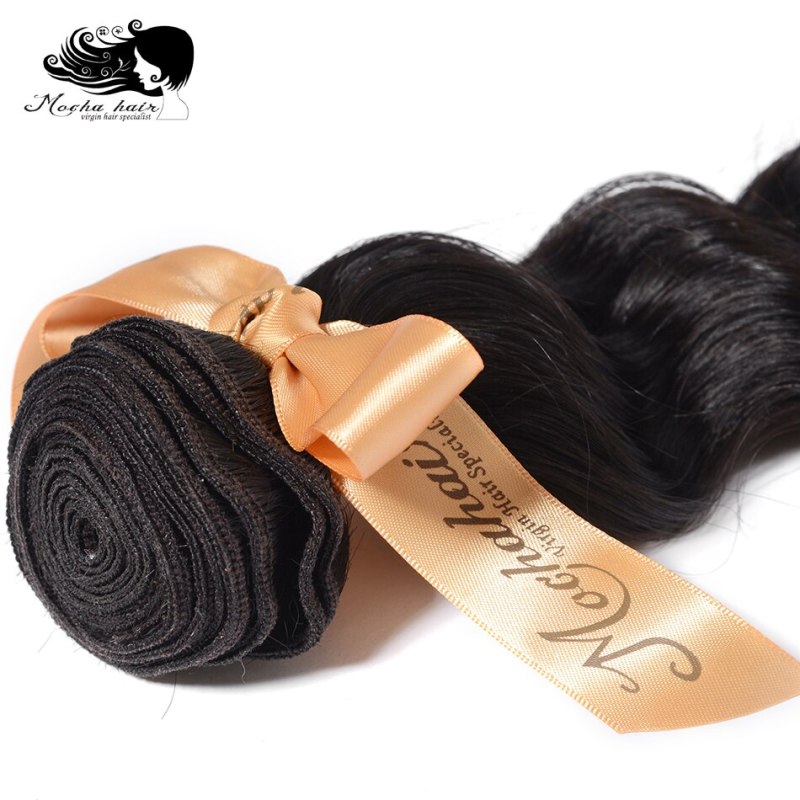 Mocha Hair 10A Brazilian Virgin Hair Loose  Wave 12"-20" 100% Human Hair Weave Bundles Unprocessed Hair Weaving