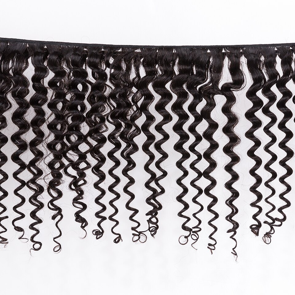 Mocha Hair  Malaysian Remy Hair Deep Curly  Wave 100% Human Hair Weave 3 Bundles Natural Color 22"-28" Free Shipping