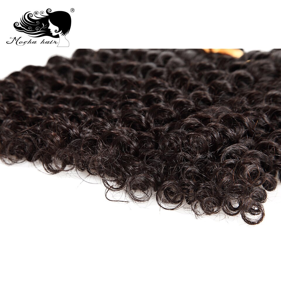 Mocha Hair  Brazilian Remy Hair Deep Wave 100% Human Hair Weave 3 Bundles Natural Color 12"-28" Free Shipping