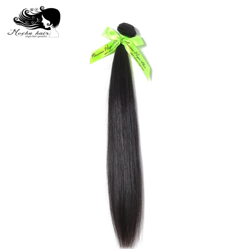 Mocha Hair  10A Peruvian Virgin Straight  Hair  extension 8inch-28inch Nature Color  100%  Unprocessed Human Hair Weaves