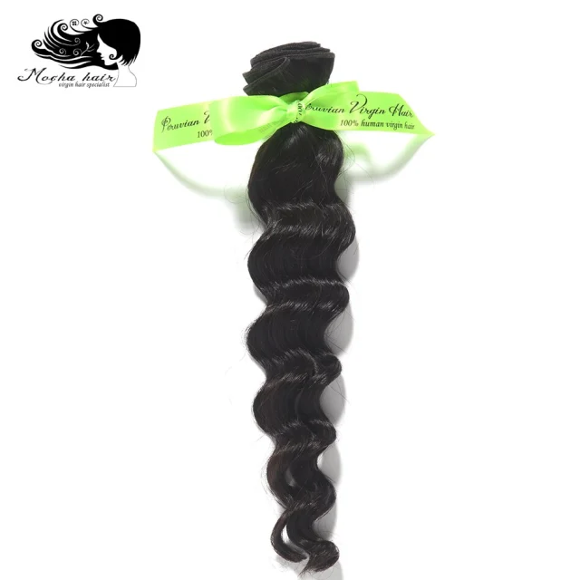 Mocha Hair Loose  Wave 10A peruvian Virgin Hair  extension  Nature Color 12"-28 100% Unprocessed Human Hair Weaves 12inch-26inch