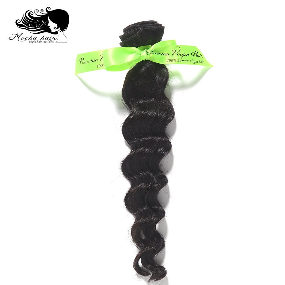 Mocha Hair Loose  Wave 10A peruvian Virgin Hair  extension  Nature Color 12"-28 100% Unprocessed Human Hair Weaves 12inch-26inch