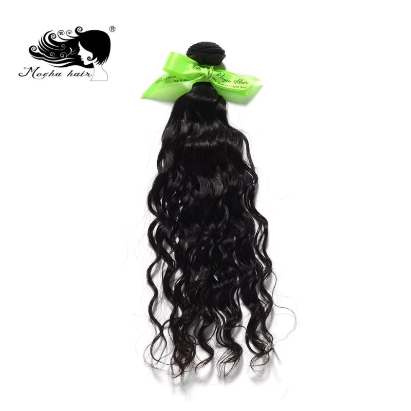 Mocha Hair Natural  Wave 10A Peruvian Virgin Hair  extension 12inch-28inch Nature Color  100% Unprocessed Human Hair Bundles