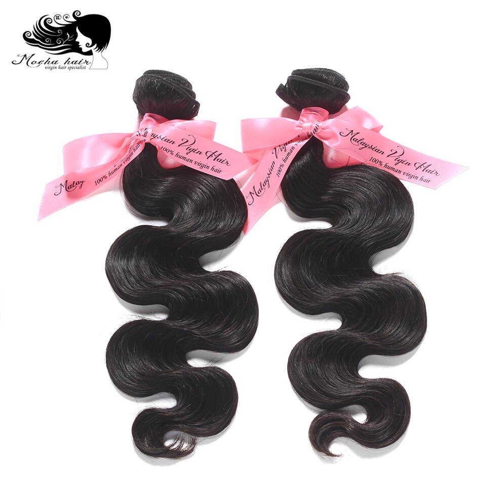Mocha Hair 10A Malaysian Body Wave Hair 1 Bundle 10"-26" Natural Color 100% Human virgin Hair