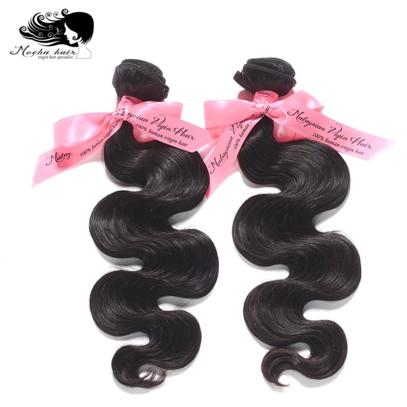 Mocha Hair 10A Malaysian Body Wave Hair 1 Bundle 10"-20" Natural Color 100% Human virgin Hair