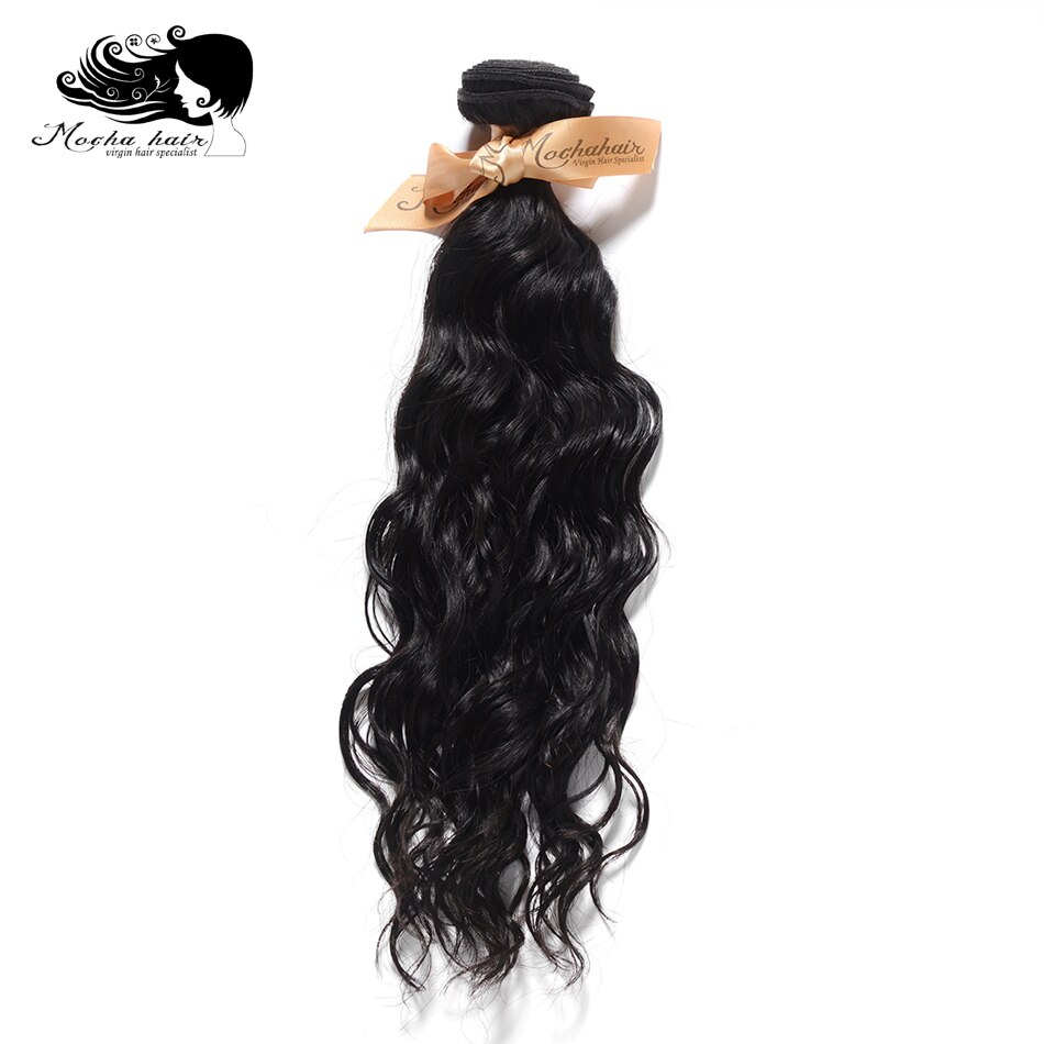 Mocha Hair 10A Brazilian Virgin Hair Natural Wave 12"-26" 100% Unprocessed Human Hair Weave Bundles