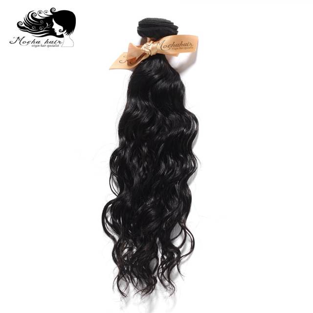Mocha Hair 10A Brazilian Virgin Hair Natural Wave 12"-28" 100% Unprocessed Human Hair Weave Bundles