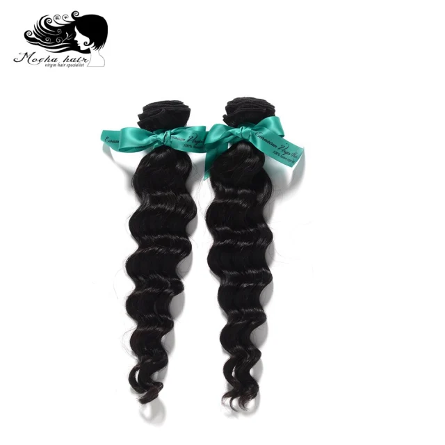 Mocha Hair 10A European Virgin Hair  Loose Wave 12"-28" 100% Human Unprocessed Hair Weft Natural Color