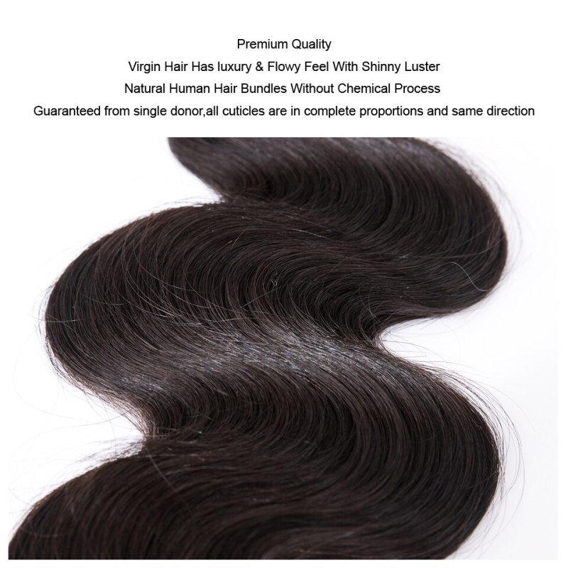 Mocha Hair 10A Brazilian Virgin Hair Body Wave 4 Bundles Natural Color 10“-24” 100% Human Hair Weaving 10" to 20" Free Shipping