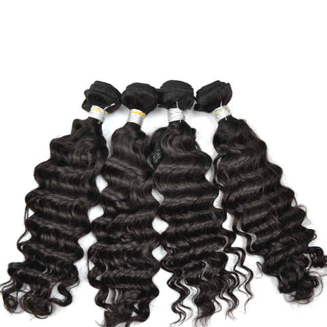 Mocha Hair Deep Wave Brazilian Remy Hair  extension 12inch-26inch Nature Color  100% Human Hair Weaves