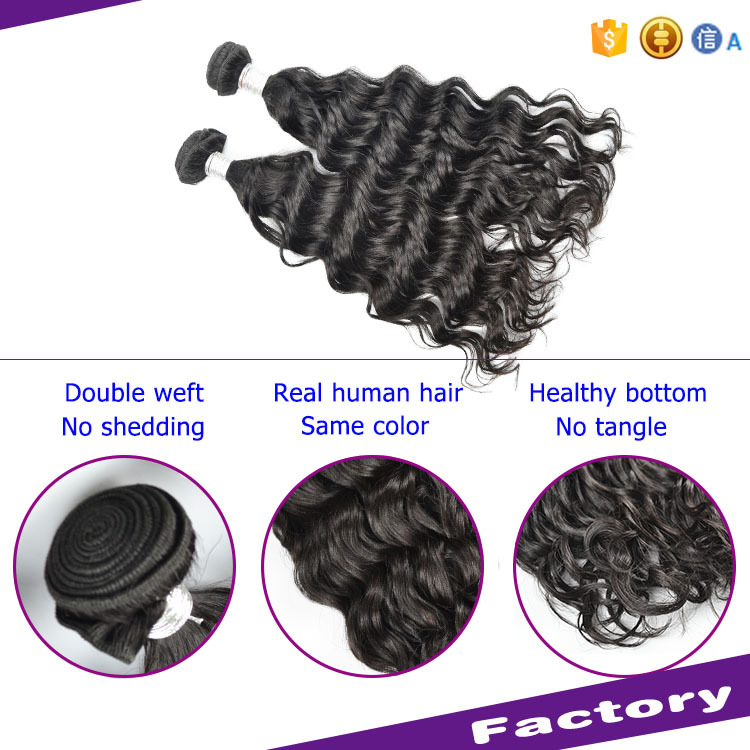 MOCHA Hair 3 Bundles 10A Brazilian Remy Hair Weave Bundles Natural Wave 100% Unprocessed Human Hair Extension  Free Shipping