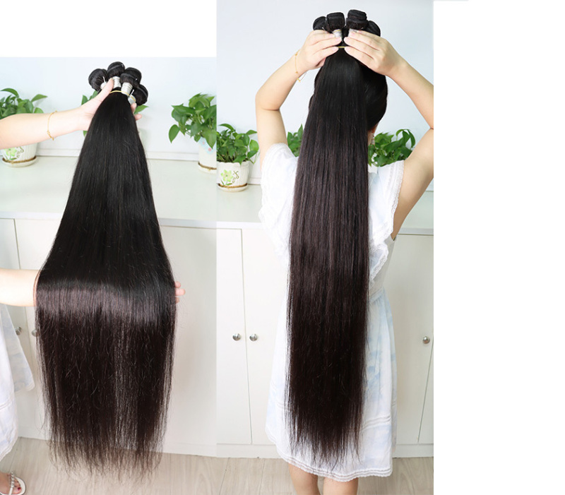 MOCHA Hair 10A Brazilian Straight Remy Hair 8&quot;-26&quot; Double Weft  Natural Color 1 bundle 100% Unprocessed Human Hair Extension