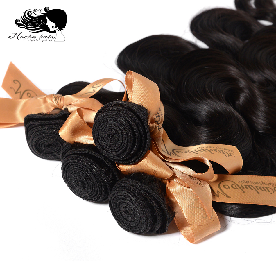 MOCHA Hair10A  Brazilian Remy Hair Body Wave 3 Bundles10"-26"100% Unprocessed Human Hair Extension Natural Color Free Shipping