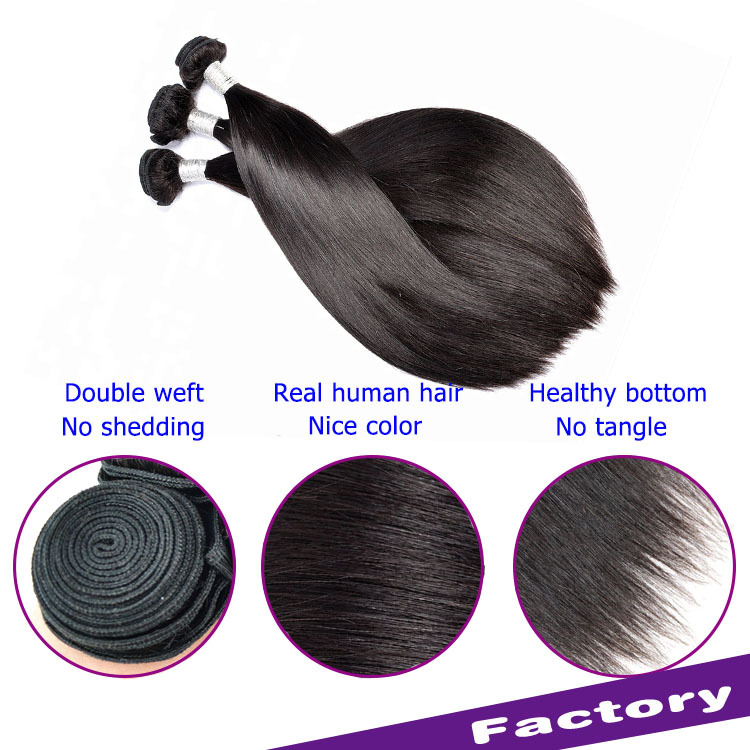 MOCHA Hair  Straight Hair 8"- 26" 10A Brazilian Remy Hair Natural Color 100% Unprocessed Human Hair Extension Free Shipping