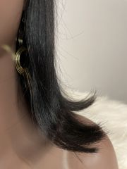 Mocha Hair Straight Bob Human Hair Wigs With Bang No Lace Full Machine Made Wigs Brazilian Remy Human Hair BoBo Wigs For Woman