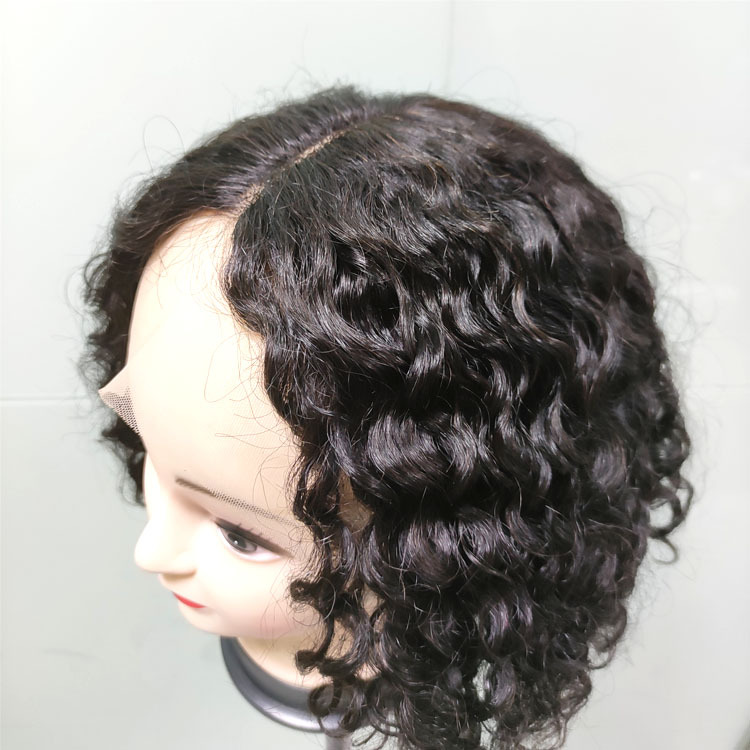 Mocha Hair Human Hair Wigs With Baby Hair T Part Lace Wig Pre Plucked Italian Curly Lace Front Wig