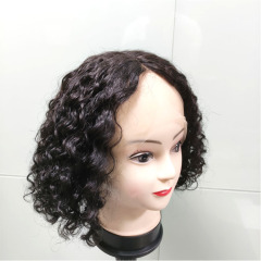 Mocha Hair Human Hair Wigs With Baby Hair T Part Lace Wig Pre Plucked Italian Curly Lace Front Wig