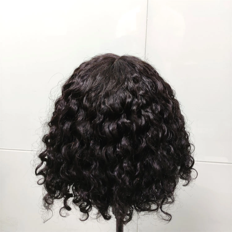 Mocha Hair Human Hair Wigs With Baby Hair T Part Lace Wig Pre Plucked Italian Curly Lace Front Wig