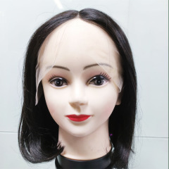 Mocha Hair Human Hair Wigs With Baby Hair T Part BoBo Lace Wig Pre Plucked Straight Lace Front Wig