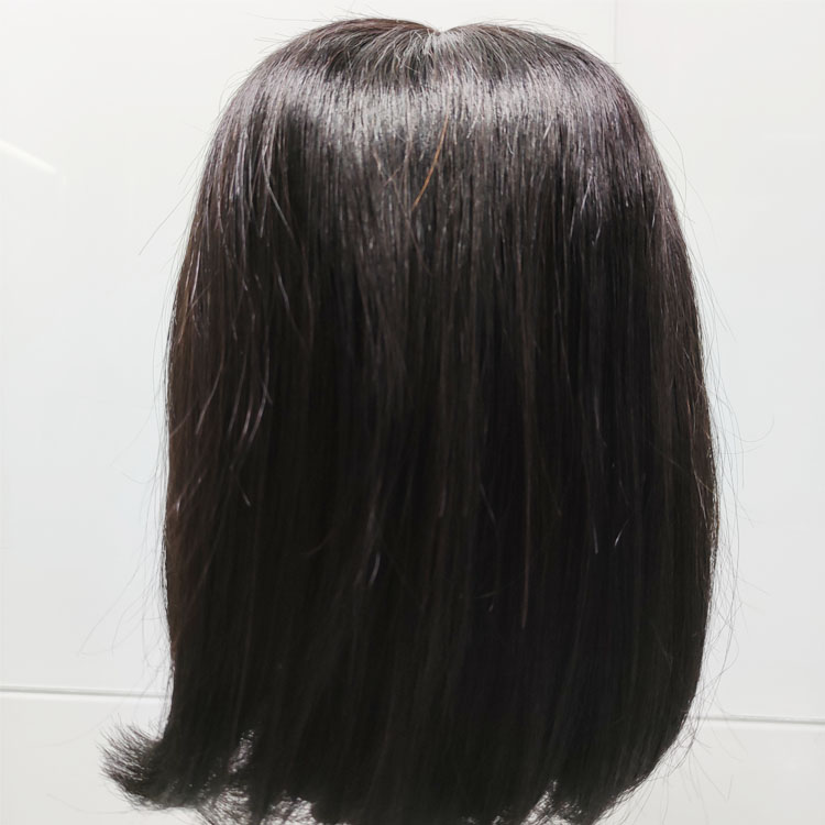 Mocha Hair Human Hair Wigs With Baby Hair T Part BoBo Lace Wig Pre Plucked Straight Lace Front Wig