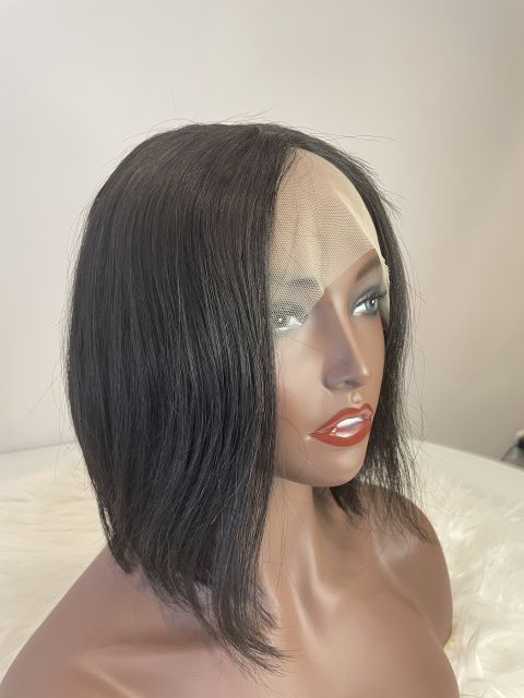 Mocha Hair Human Hair Wigs With Baby Hair T Part Lace Wig Pre Plucked Bobo Lace Front Wig