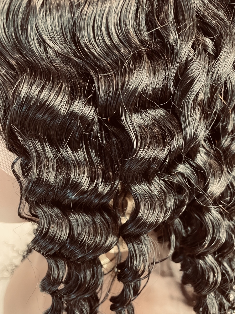 Mocha Hair Human Hair Wigs With Baby Hair T Part Lace Wig Pre Plucked Deep Wave Lace Front Wig