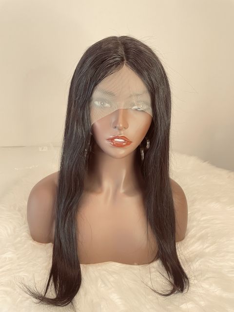 Mocha Hair Human Hair Wigs With Baby Hair T Part Lace Wig Pre Plucked Straight Hair Lace Front Wig