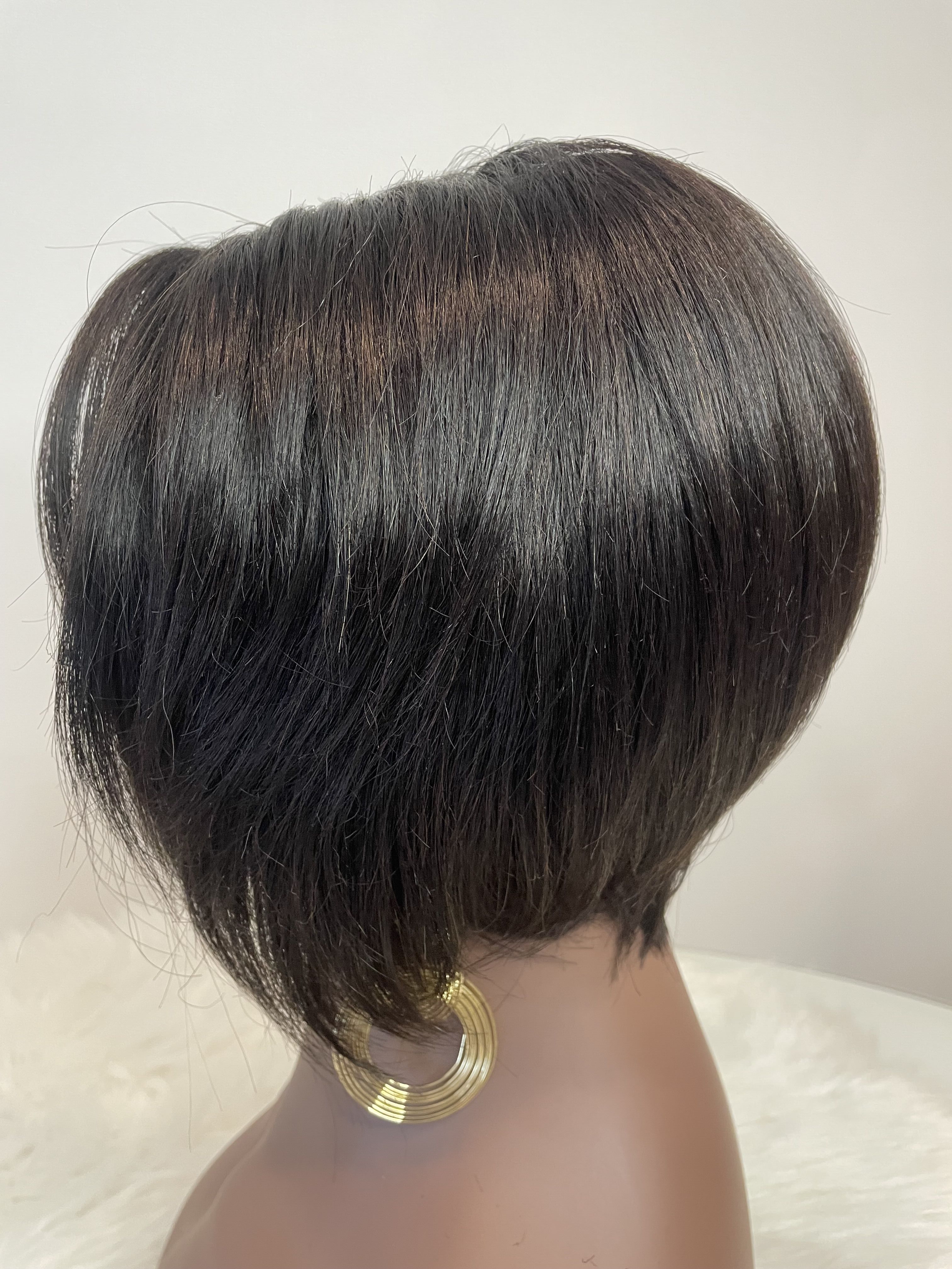 Mocha Hair Human Hair Wigs With Baby Hair T Part Lace Wig Pre Plucked  VS Straight Lace Front Wig