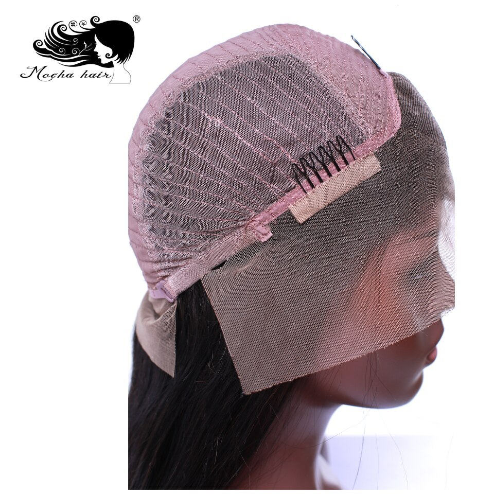 Mocha Hair Human Hair Deep Wave Lace Front Wigs Pre Plucked Natural Hairline With Baby Hair Brazilian Remy  Hair Wigs