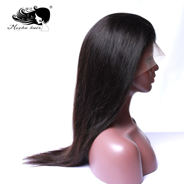 Mocha Hair Human Hair  Lace Front Wigs Pre Plucked Natural Hairline With Baby Hair Straight Brazilian Remy  Hair Wigs