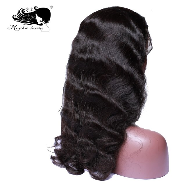 Mocha Hair  Lace Front Wigs Body Wave Brazilian Remy Hair Wigs Pre Plucked Natural Hairline With Baby Hair