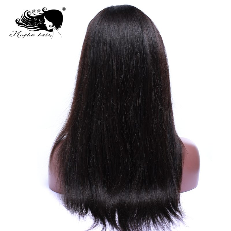 Mocha Hair Human Hair  Lace Front Wigs Pre Plucked Natural Hairline With Baby Hair Straight Brazilian Remy  Hair Wigs