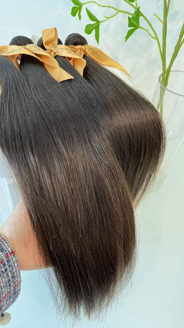MOCHA Hair  3pcs/lot Straight virgin  Hair 12 &quot;14&quot; 16&quot;18&quot;20&quot;  10A Brazilian Virgin Hair Natural  brown Color