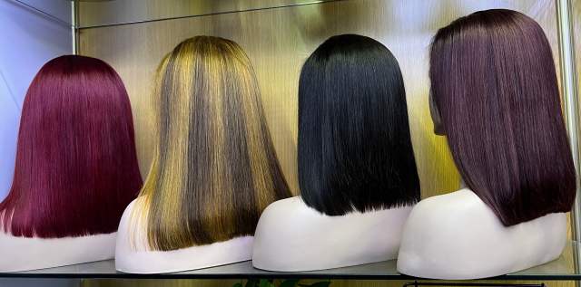 Mocha Hair 13*4 Lace Front Wig 100% Natural Brazilian Remy Straight Short Bobo Hair Wig
