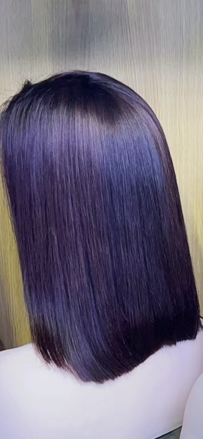 Mocha Hair 13*4 Lace Front  BOBO Wig 100% Natural Brazilian Remy Straight Short Bobo Hair Wig