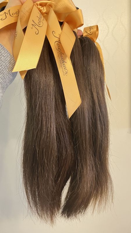 4 bundles of  14inch  MOCHA Hair  Straight virgin  Hair 10A Brazilian Virgin Hair Natural  brown Color