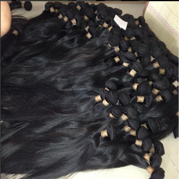 MOCHA Hair 100% Unprocessed 10A Brazilian virgin hair Straight human hair 8"-26"  4 Bundle hair extension natural color