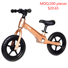 2022 High Quality Balance Bike Kid Magnesium alloy frame Foam tires