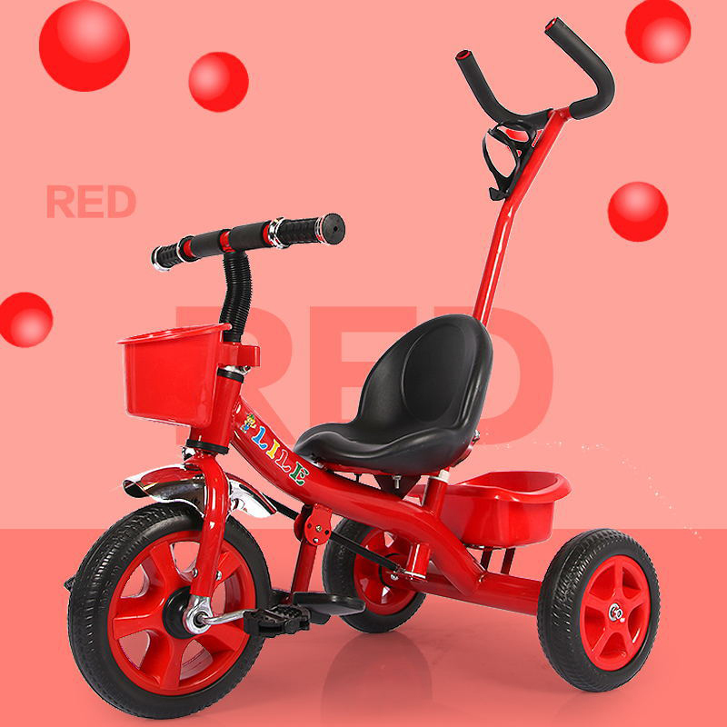 Low price wholesale children's tricycle balance bike multifunctional trolley with baby artifact