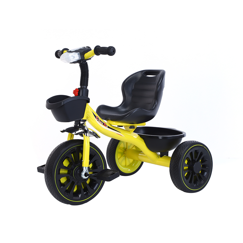 2022 Child's Wholesale Toys Cheap Price Flashing 3 Wheel Baby Tricycle