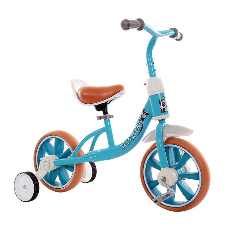 2022Huti children's balance bike auxiliary wheel children's bicycle front wheel pedal