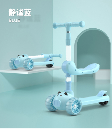 2022 new Crane Kids Cartoon Multi-Color Scooter