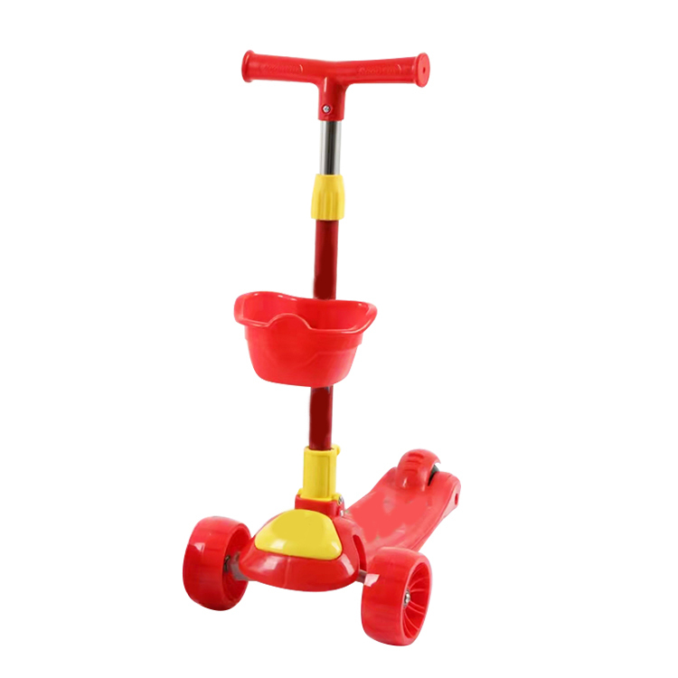 2022 New Crane Kids Cartoon Multi-Color Scooter is the most popular style for children
