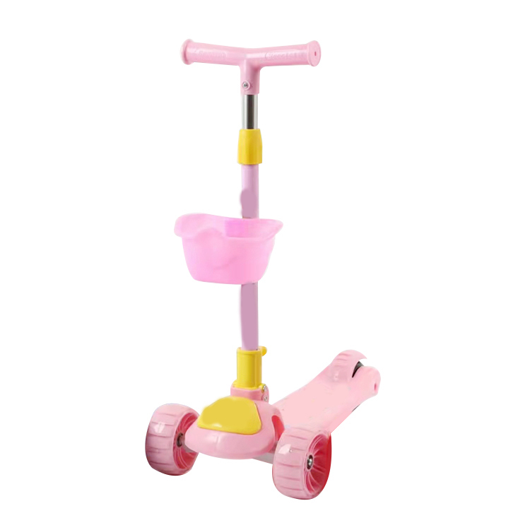 2022 New Crane Kids Cartoon Multi-Color Scooter is the most popular style for children