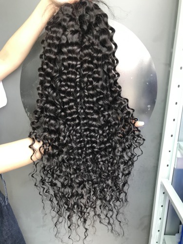 Water Wave 4x4 and 5x5 Closure wig Top quality hair Pre-Plucked lace full cuticle aligned same direction