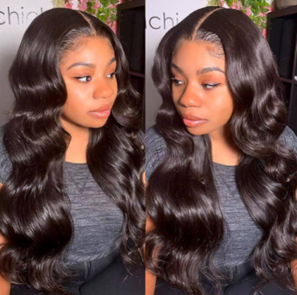 HD Lace Body wave 13x4 Frontal Wig Top quality hair Pre-Plucked lace full cuticle aligned same direction