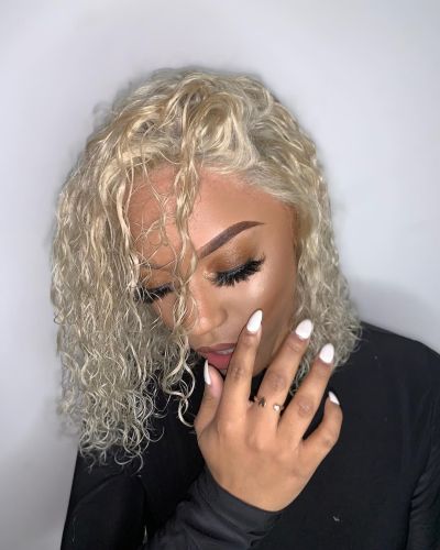 Blonde Deep wave 4x4 and 5x5 Closure wig Top quality hair Pre-Plucked lace full cuticle aligned same direction