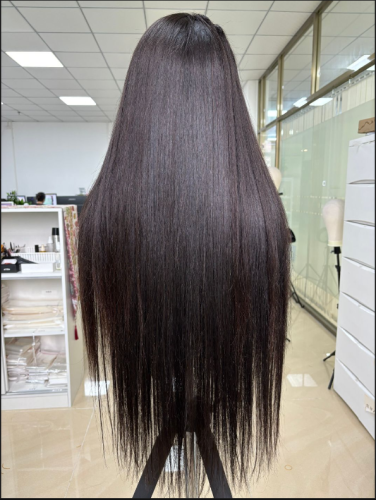 Straight 4x4 and 5x5 Closure wig Top quality hair Pre-Plucked lace full cuticle aligned same direction
