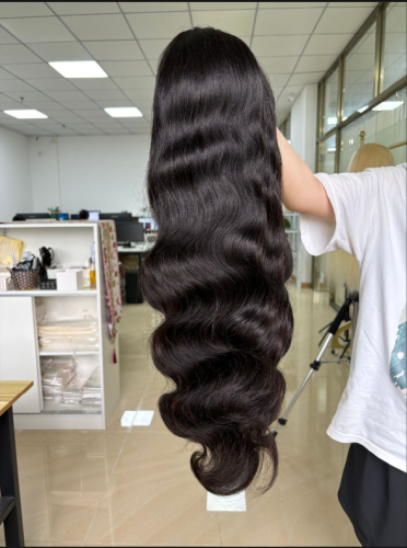 HD Lace 360 Frontal wig Top quality hair Pre-Plucked lace full cuticle aligned same direction